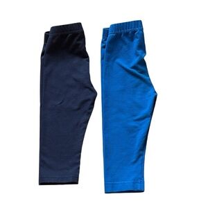 2 Hanna Andersson Classic Cropped Capri Leggings Size 4T